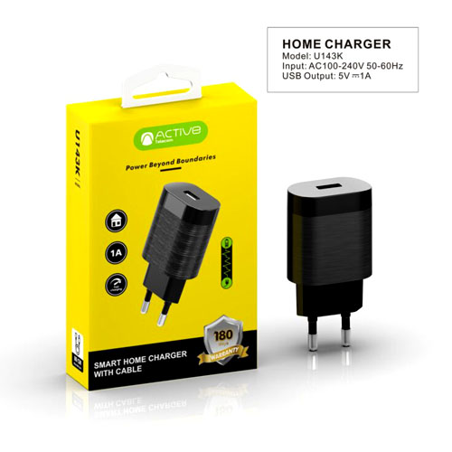 ACTIVE HOME CHARGER 5V 1A