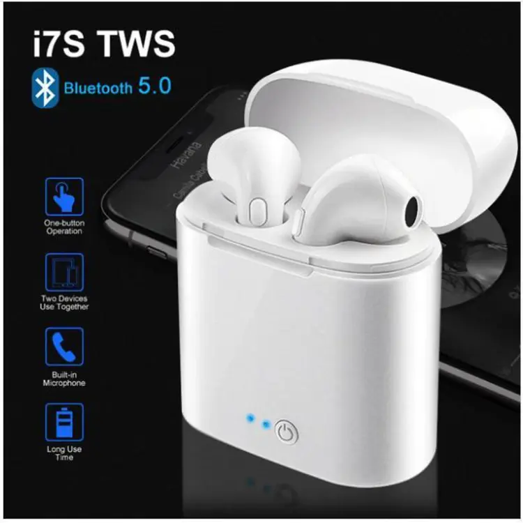 HBQ i7s TWS Twin Wireless Headphones Mini Bluetooth V4.2 Stereo Headset Earphone